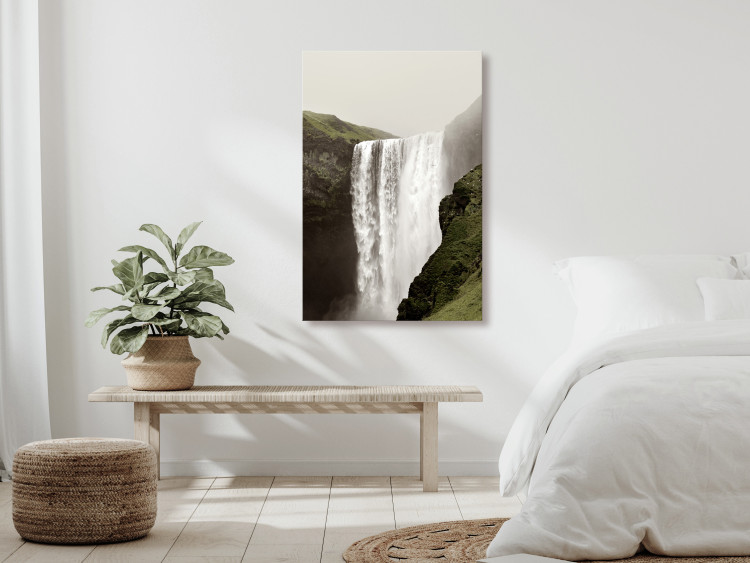 Canvas Majesty of Nature (1-piece) Vertical - landscape of a grand waterfall 130286 additionalImage 3