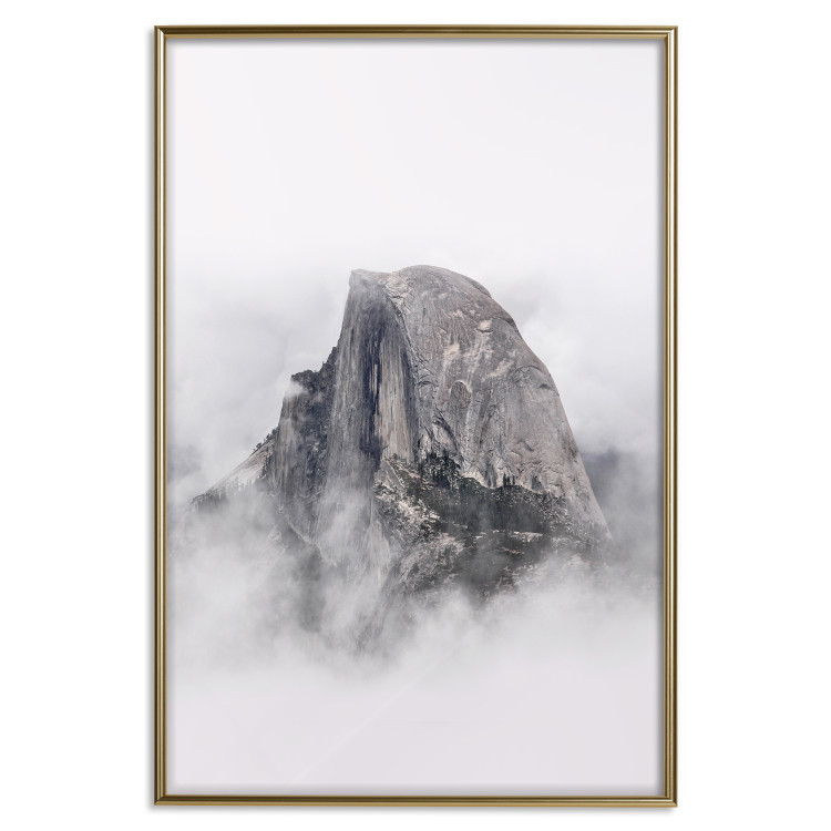 Poster Half Dome - majestic mountain landscape embraced by bright clouds 130386 additionalImage 17