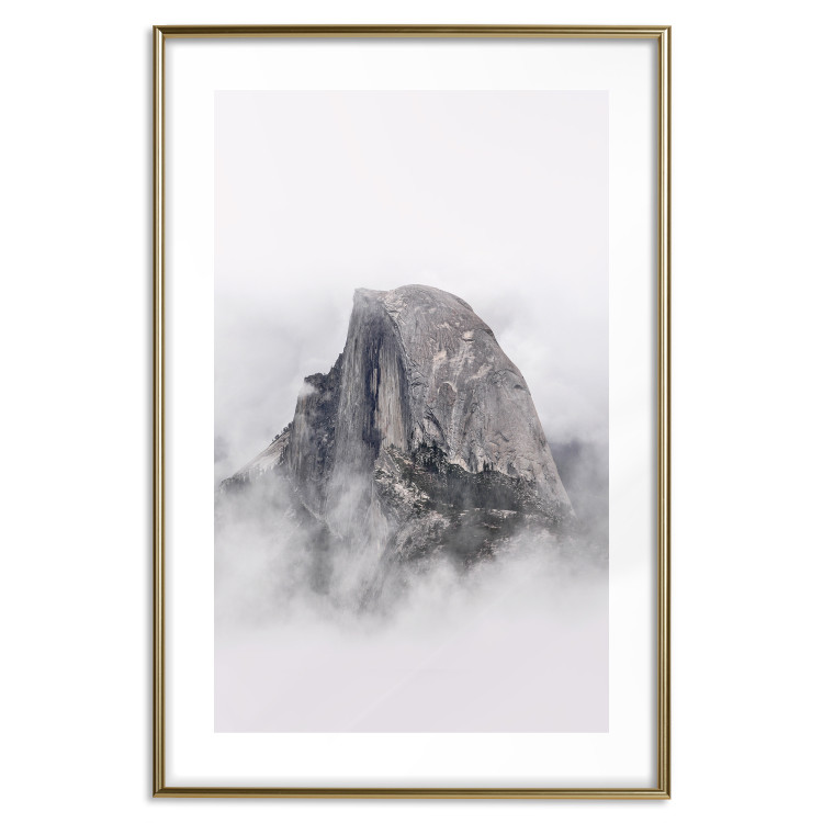 Poster Half Dome - majestic mountain landscape embraced by bright clouds 130386 additionalImage 14