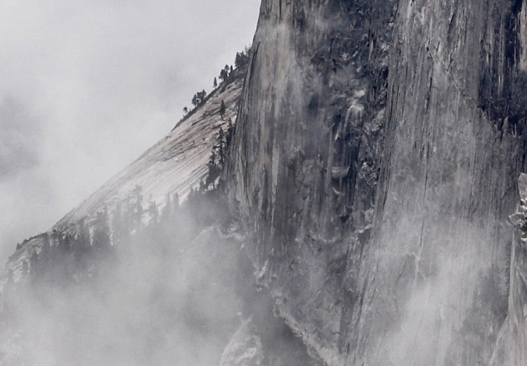 Poster Half Dome - majestic mountain landscape embraced by bright clouds 130386 additionalImage 7