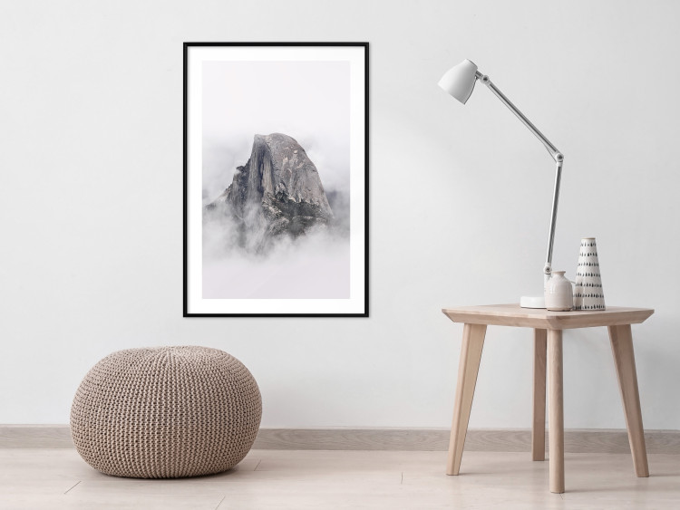Poster Half Dome - majestic mountain landscape embraced by bright clouds 130386 additionalImage 18
