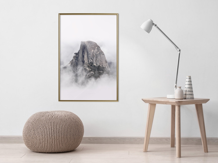 Poster Half Dome - majestic mountain landscape embraced by bright clouds 130386 additionalImage 9