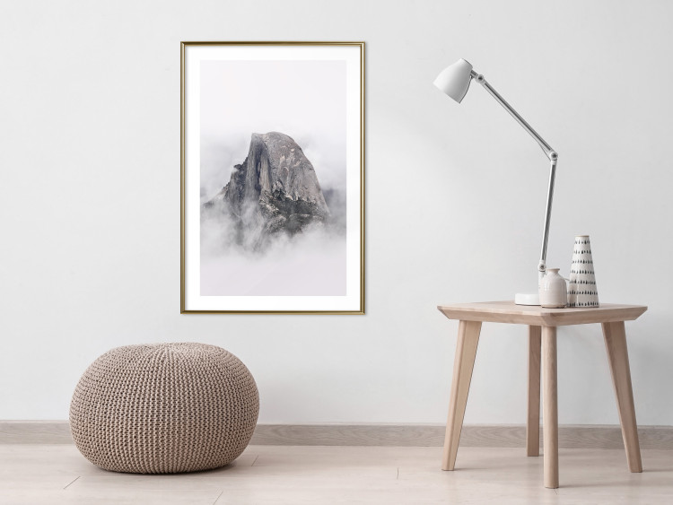 Poster Half Dome - majestic mountain landscape embraced by bright clouds 130386 additionalImage 13
