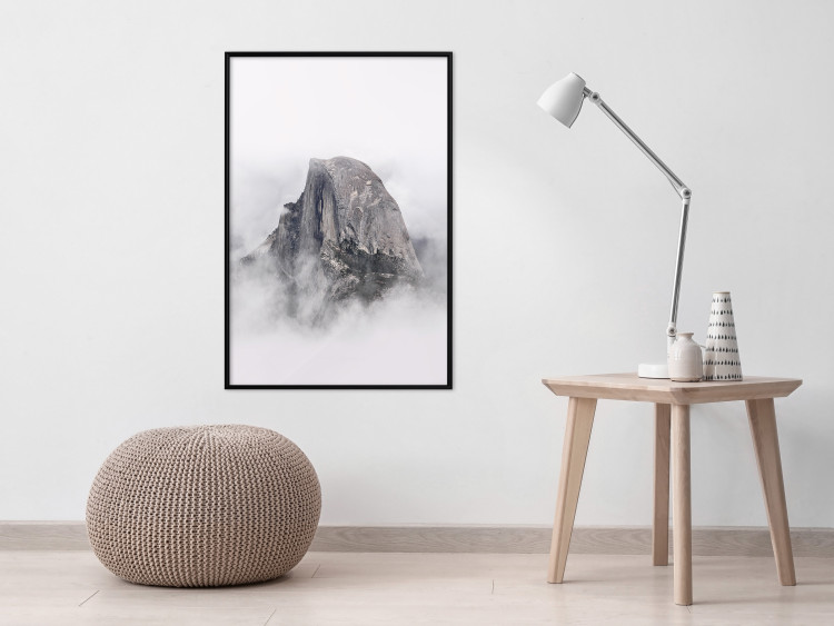 Poster Half Dome - majestic mountain landscape embraced by bright clouds 130386 additionalImage 10