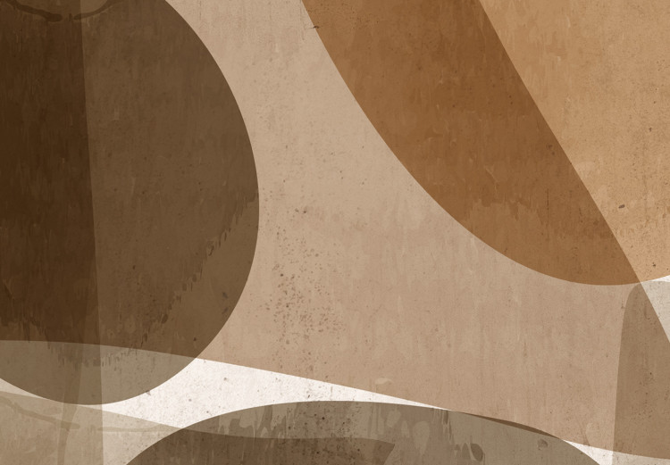 Wall Poster Shapes Interplay - abstract figures on a beige texture background 131786 additionalImage 7