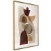 Wall Poster Shapes Interplay - abstract figures on a beige texture background 131786 additionalThumb 4