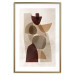 Wall Poster Shapes Interplay - abstract figures on a beige texture background 131786 additionalThumb 16