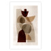 Wall Poster Shapes Interplay - abstract figures on a beige texture background 131786 additionalThumb 25