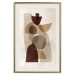 Wall Poster Shapes Interplay - abstract figures on a beige texture background 131786 additionalThumb 20