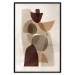 Wall Poster Shapes Interplay - abstract figures on a beige texture background 131786 additionalThumb 16