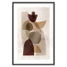 Wall Poster Shapes Interplay - abstract figures on a beige texture background 131786 additionalThumb 15