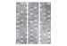 Room Divider Screen Dancing Bubbles (3-piece) - geometric pattern in shades of gray 132586 additionalThumb 3
