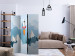 Room Divider Screen Rocket in the Clouds (3-piece) - celestial landscape for children 133086 additionalThumb 4