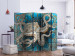 Room Divider Zen Octopus II (5-piece) - animal composition in a colorful pattern 133386 additionalThumb 2