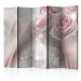 Room Divider Screen Dewy Roses II - pink roses on a fanciful luxury background 133886