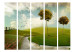 Folding Screen Autumn - Landscape II - landscape of meadows and fields with trees against the sky 133986 additionalThumb 3