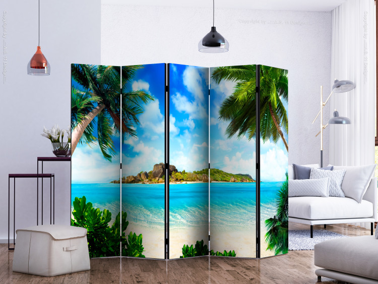 Room Divider Wonderful Coast II - beach and ocean landscape with a paradise island backdrop 134086 additionalImage 2