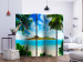 Room Divider Wonderful Coast II - beach and ocean landscape with a paradise island backdrop 134086 additionalThumb 2