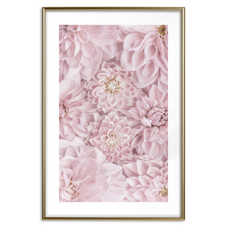 Wall Poster Morning Flowers - composition of pink flowers in a romantic motif 135586 additionalImage 3