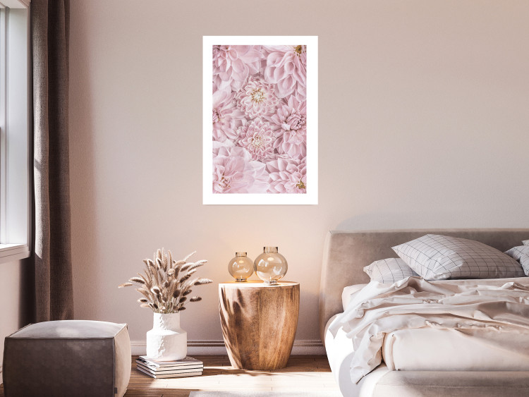 Wall Poster Morning Flowers - composition of pink flowers in a romantic motif 135586 additionalImage 17