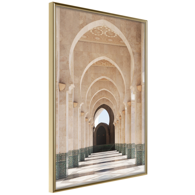 Poster Mosque in Casablanca - architectural composition of a building with columns 135786 additionalImage 5