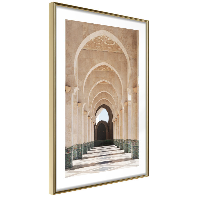 Poster Mosque in Casablanca - architectural composition of a building with columns 135786 additionalImage 2