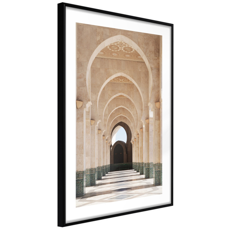 Poster Mosque in Casablanca - architectural composition of a building with columns 135786 additionalImage 3