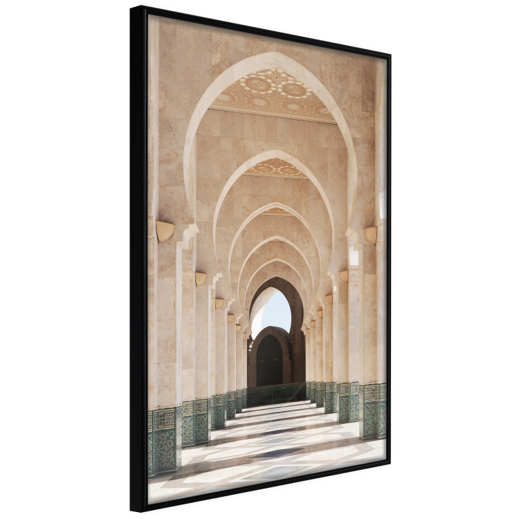 Poster Mosque in Casablanca - architectural composition of a building with columns 135786 additionalImage 4