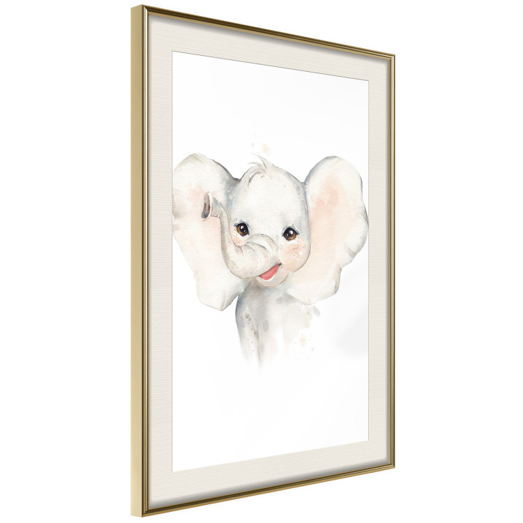 Poster Happy Elephant - a cute composition for children with a wild animal 136386 additionalImage 3