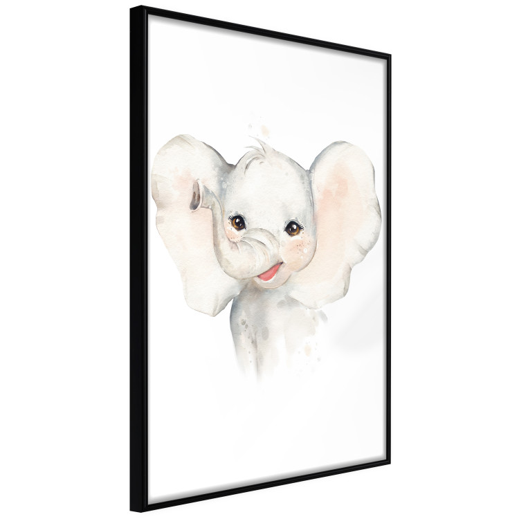 Poster Happy Elephant - a cute composition for children with a wild animal 136386 additionalImage 4
