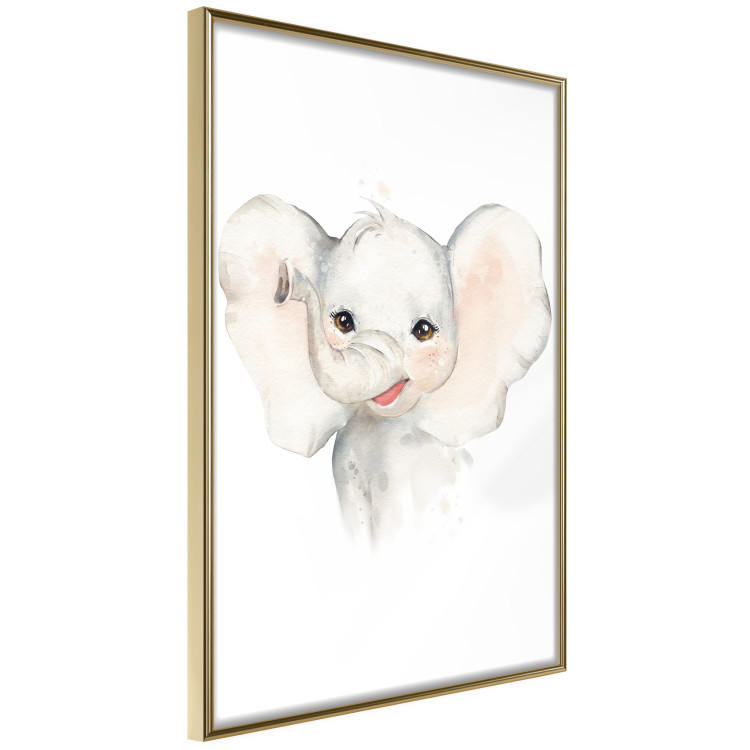 Poster Happy Elephant - a cute composition for children with a wild animal 136386 additionalImage 8