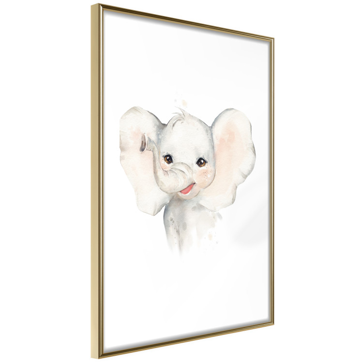 Poster Happy Elephant - a cute composition for children with a wild animal 136386 additionalImage 2