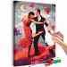 Paint by Number Kit Surreal Tango - Dancing Couple on a Fancy Background 144086 additionalThumb 6