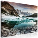 Canvas Print Winter Landscape (1-piece) - snowy mountains and lake amidst rocks 144586 additionalThumb 2