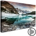 Canvas Print Winter Landscape (1-piece) - snowy mountains and lake amidst rocks 144586 additionalThumb 6