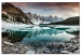 Canvas Print Winter Landscape (1-piece) - snowy mountains and lake amidst rocks 144586