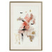 Wall Poster Abstraction in Warm Tones - Watercolor, Traces of Color and Traces of Gold 146186 additionalThumb 25