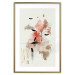 Wall Poster Abstraction in Warm Tones - Watercolor, Traces of Color and Traces of Gold 146186 additionalThumb 24