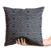 Decorative Velor Pillow Gold scales - a geometric pattern in an oriental style 147086 additionalThumb 2