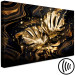 Canvas Print Golden Monstera - Dynamic Composition of Shiny Leaves 148786 additionalThumb 6