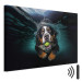 Canvas Print AI Bernese Mountain Dog - Floating Animal With a Ball in Its Mouth - Horizontal 150086 additionalThumb 8