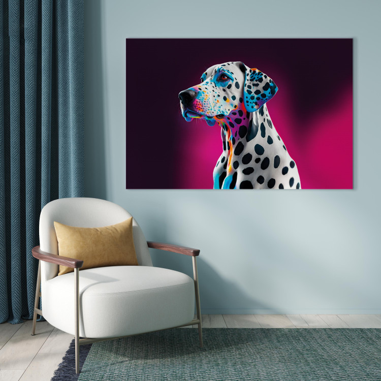 Canvas AI Dalmatian Dog - Spotted Animal in a Pink Room - Horizontal 150186 additionalImage 5