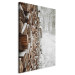 Canvas Print Winter Forest - Photo of a Pile of Wood on a Snowy Forest Road 151686 additionalThumb 2