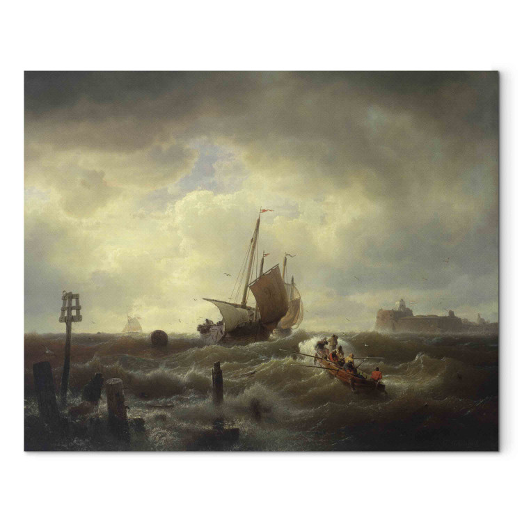 Reproduction Painting The Entrance to the Harbour at Hellevoetsluys 154986