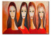 Canvas Four faces 49186
