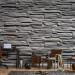 Photo Wallpaper Gray Stone Wall - Classic Granite Background with Illusion of 3D Effect 60986 additionalThumb 4