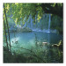 Canvas Art Print Waterfall in the paradise 90086