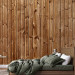Photo Wallpaper Pine elegance - light background with texture of brown wood planks 94286 additionalThumb 2