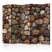 Room Divider Screen Summer Citadel II - architectural texture of colorful stones 95486