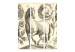 Room Separator Horse - romantic animal with flowers on a light background in retro motif 95586 additionalThumb 3